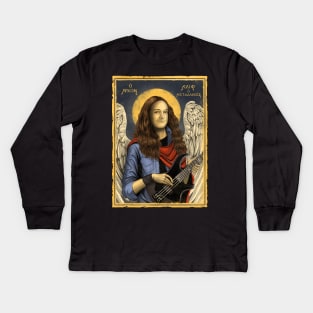 Heavy Metal Saint Kids Long Sleeve T-Shirt
